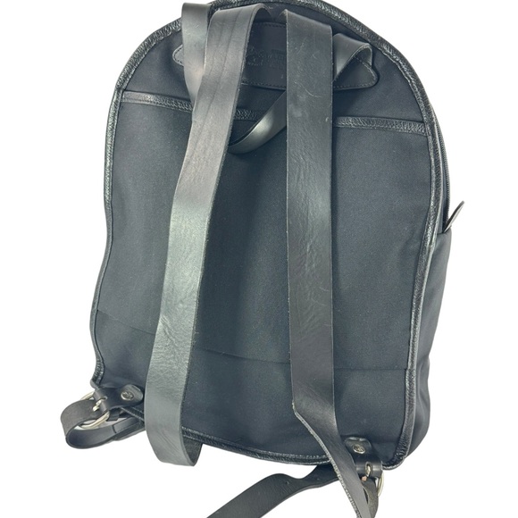 IL BISONTE W.A DI FILIPPO Black Nylon Men's Backpack Made in Italy - Picture 10 of 13